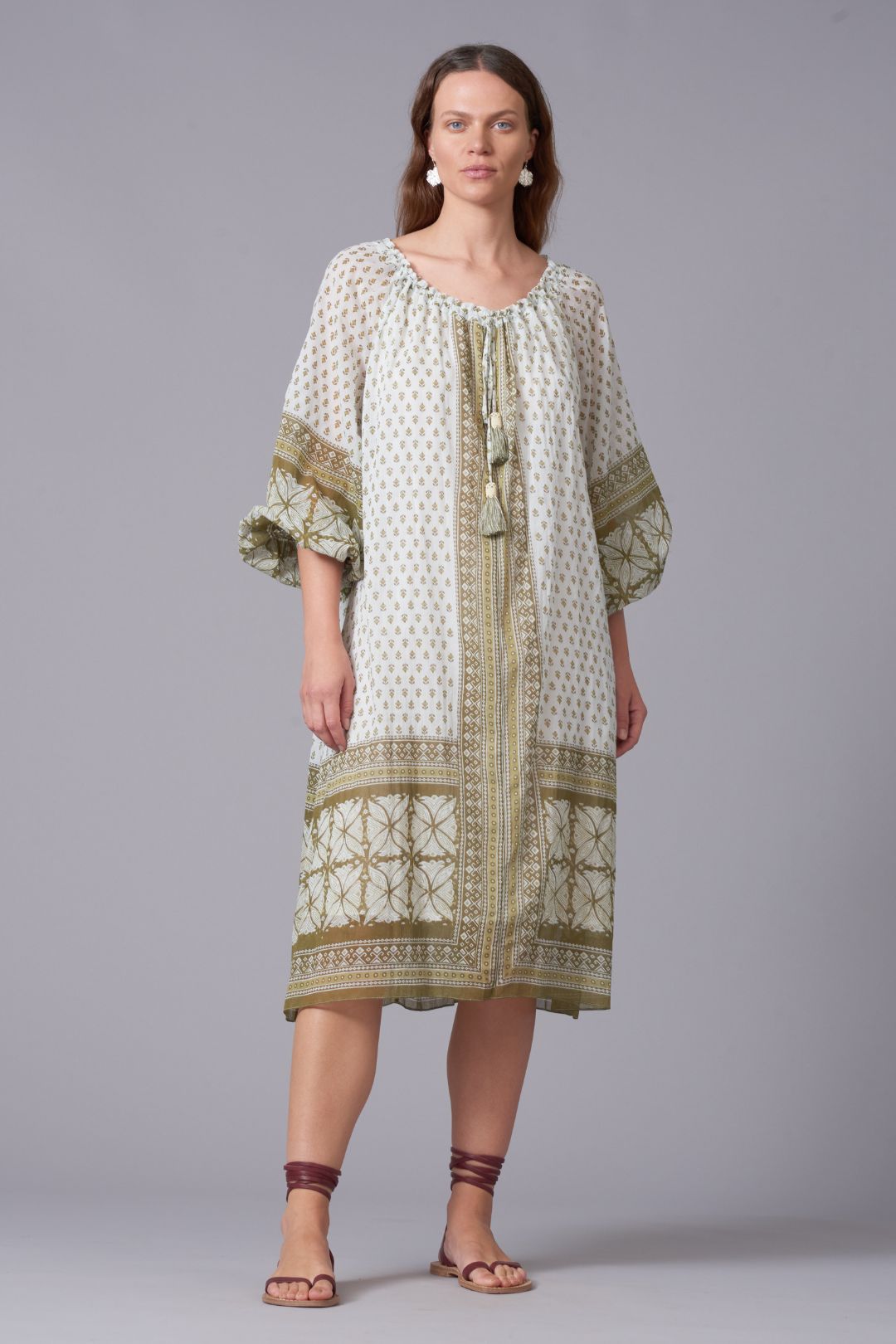 Laya Block Print Voile Mu Mu