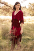 Silk Velvet Color Block Dress