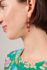 Cluster Drop Earrings - Rose