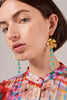 Gilda Aquamarine Floral Earrings