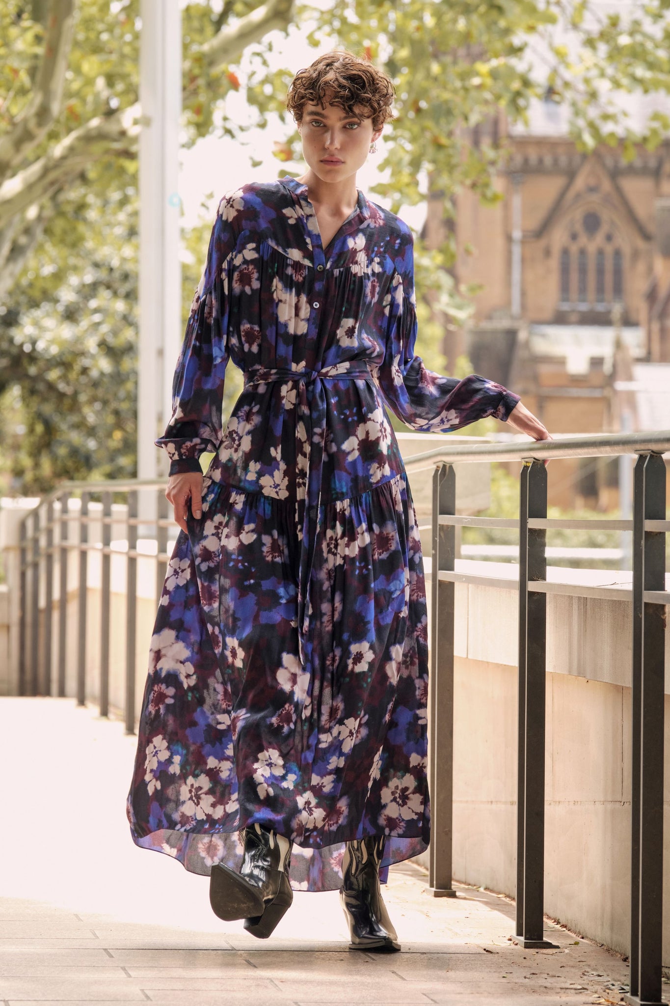 Violetta Silky Midi Dress