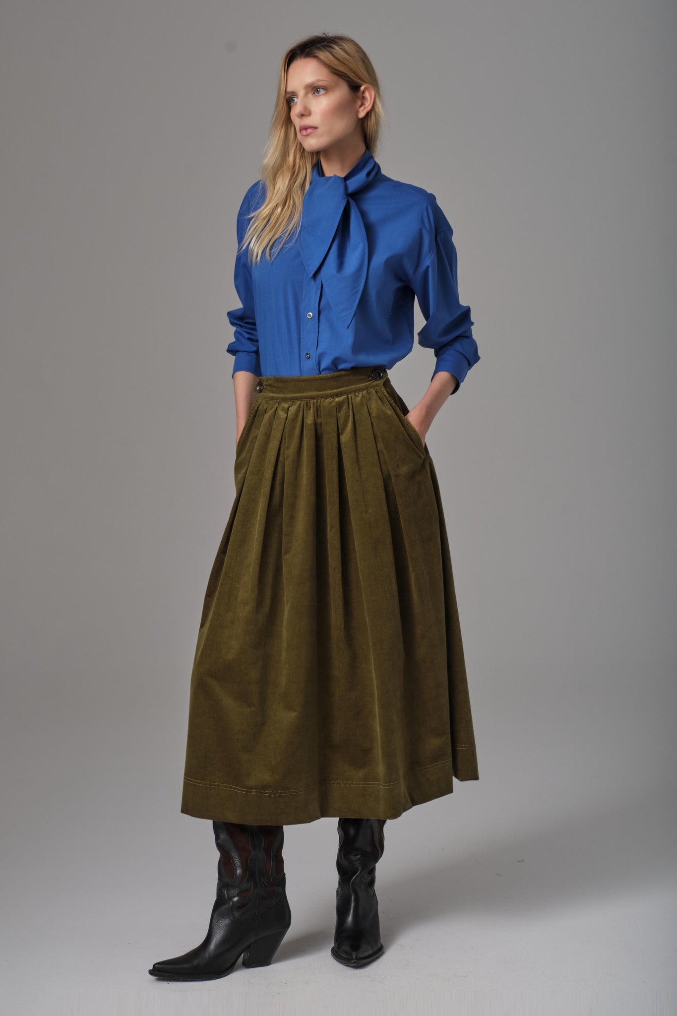 Lichen Pinwale Corduroy Skirt