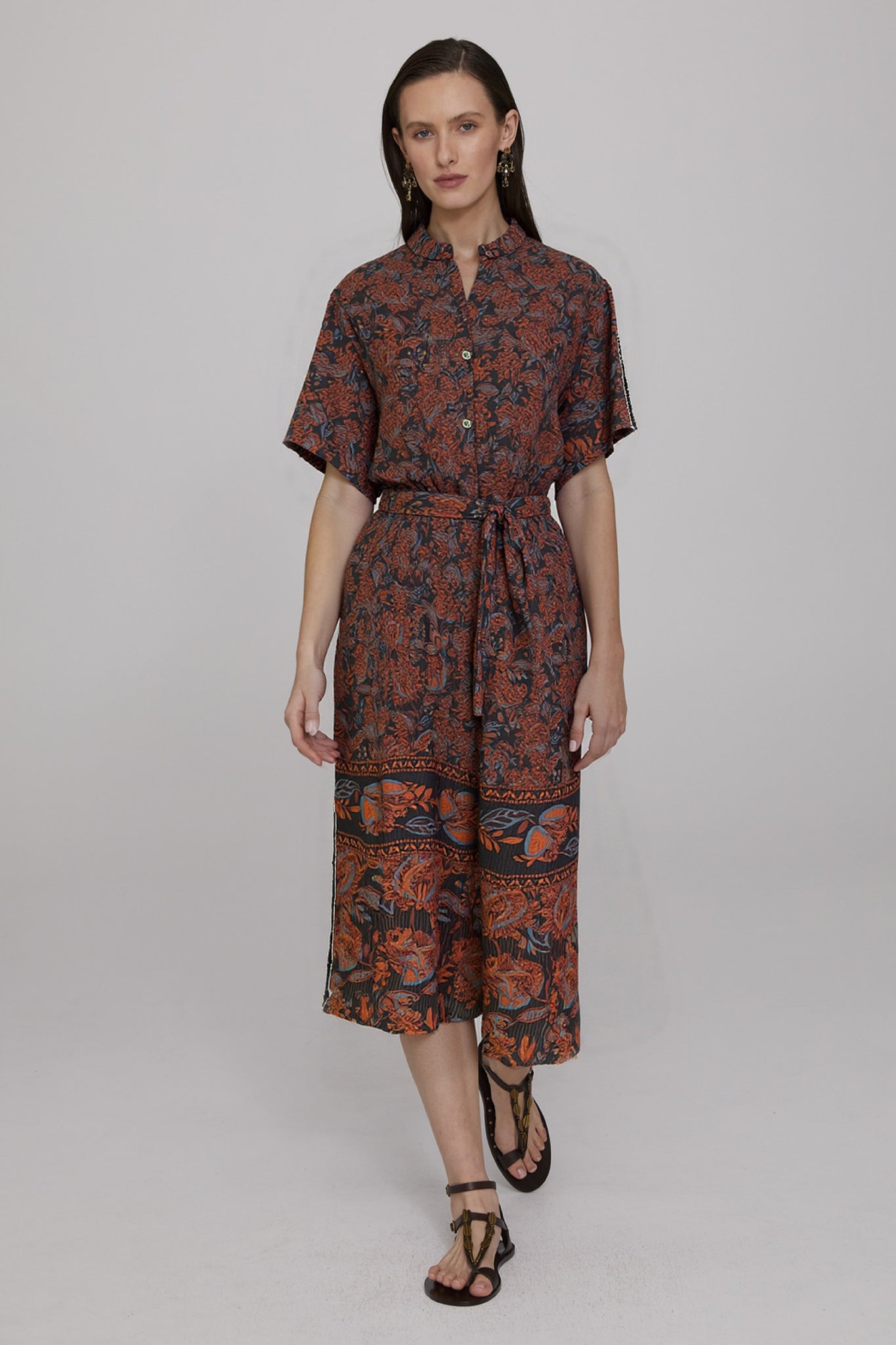 Ariana Sateen Stripe Shift Dress