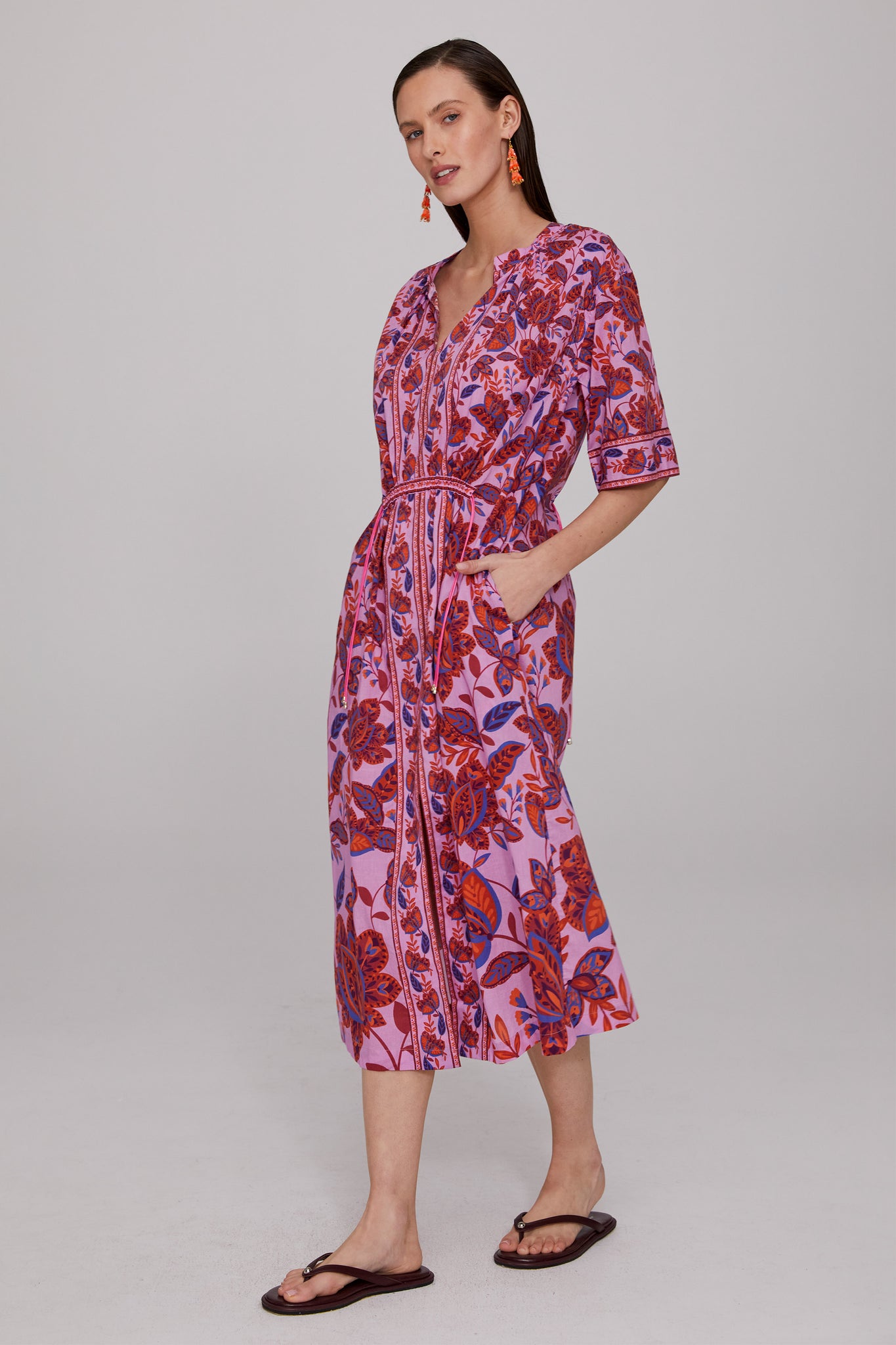 Ariana Cotton Drawsring Dress