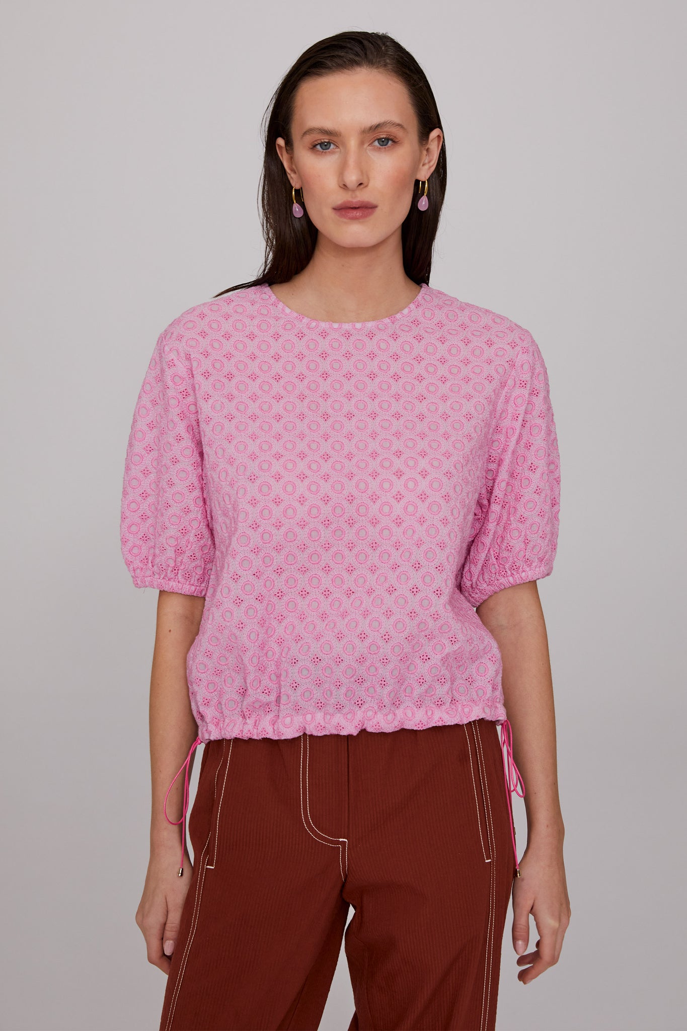 Broidery Cotton Shell Top