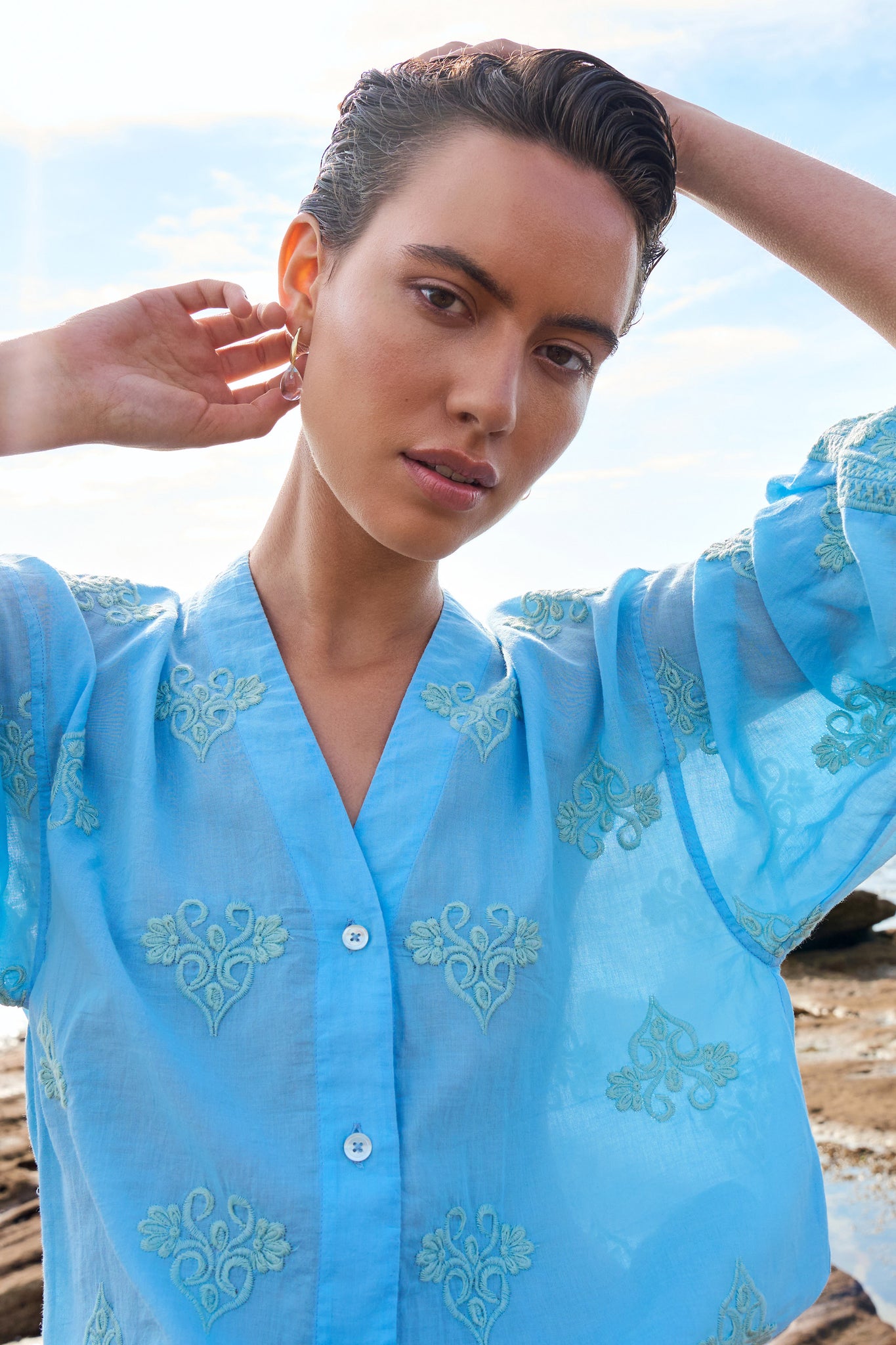 Aria Organic Voile Blouse