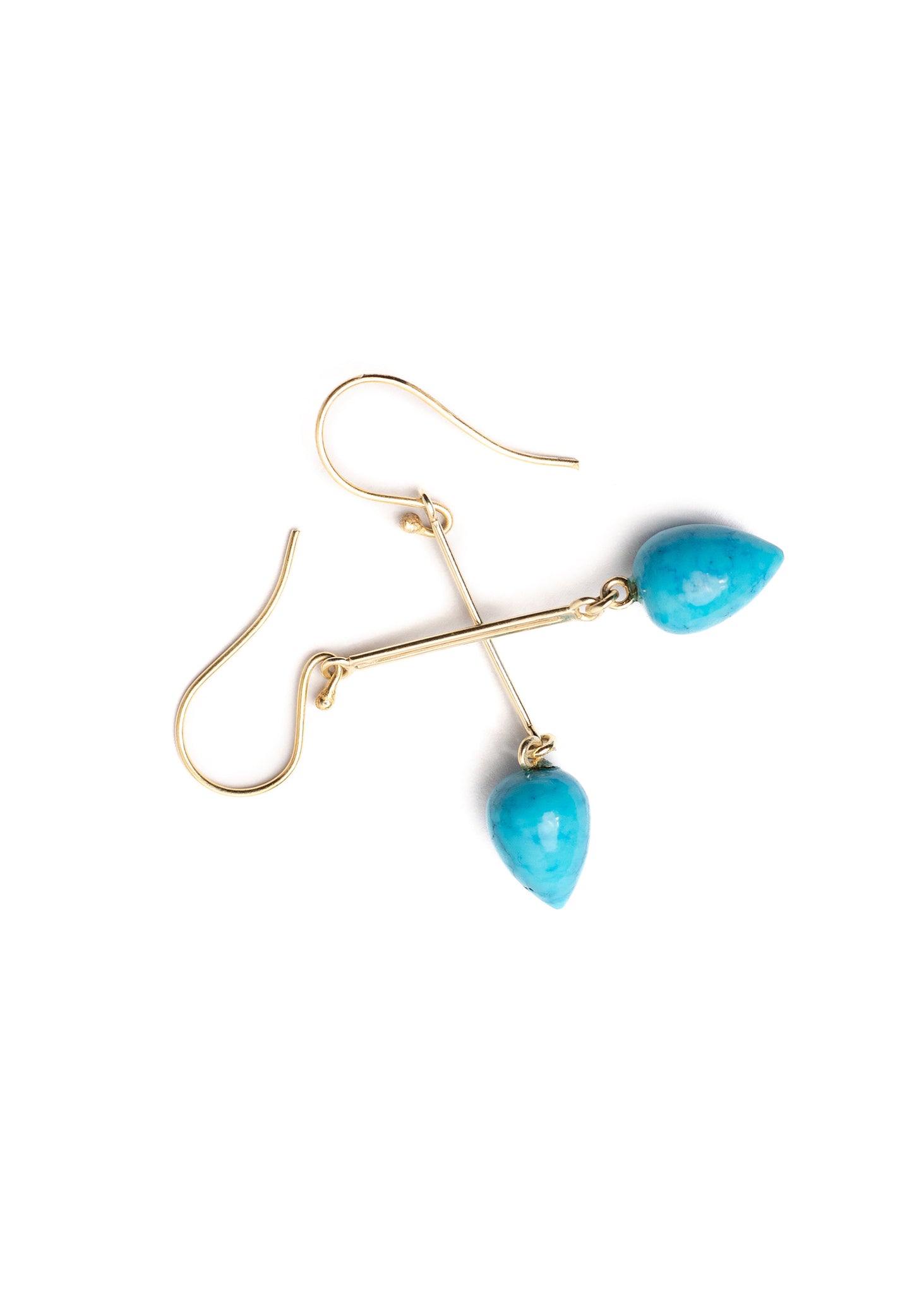 Turquoise Pear Drop Earrings