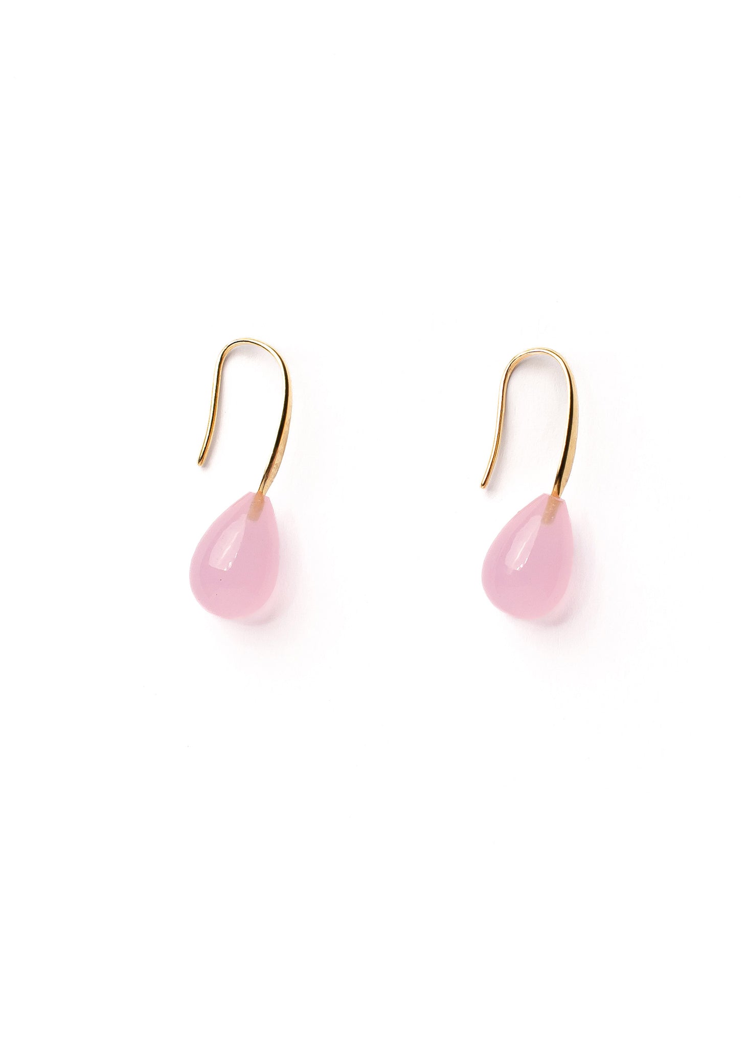 Rose Calci Teardrop Earrings