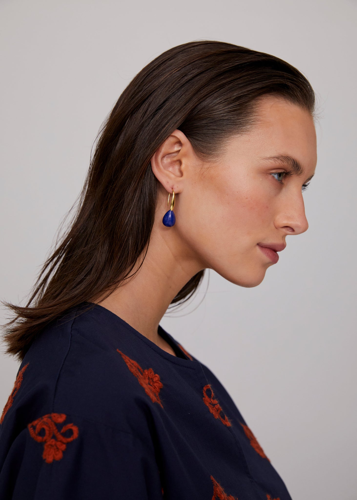 Lapis Teardrop Earrings