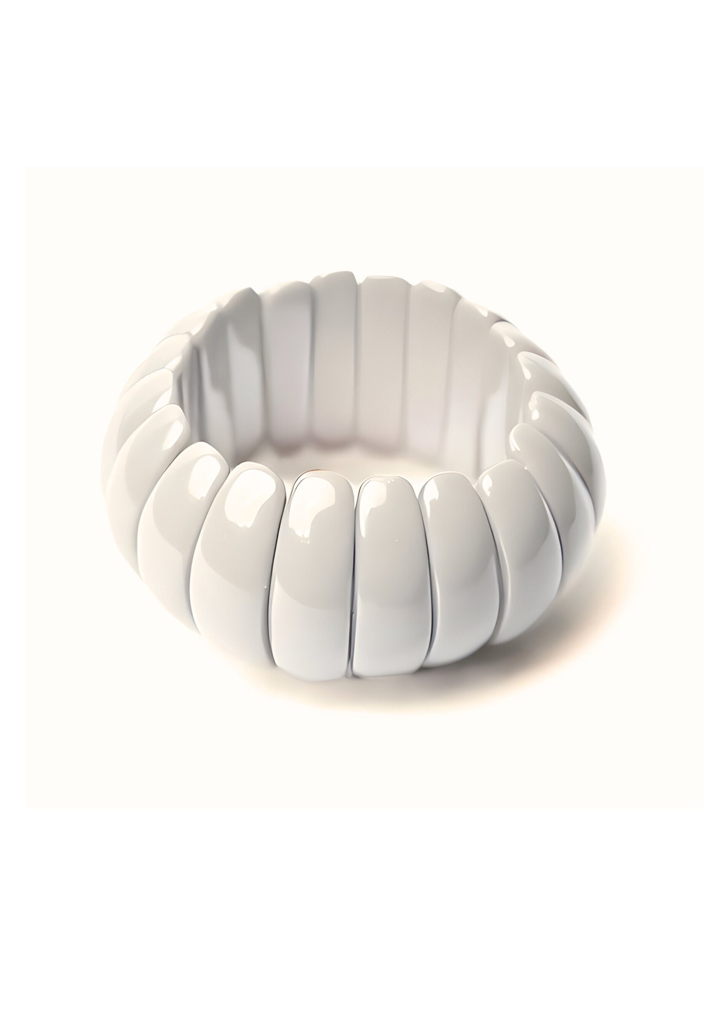 White Resin Bangle