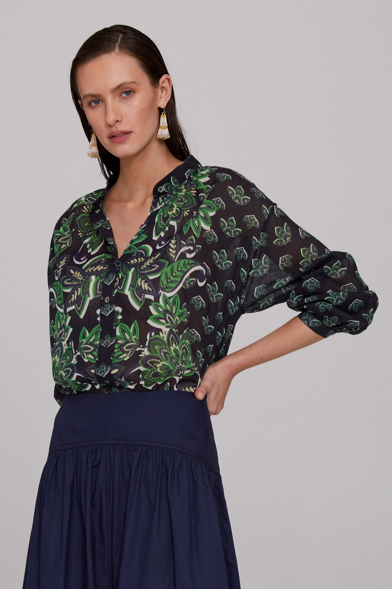 Fiore Organic Voile Blouse
