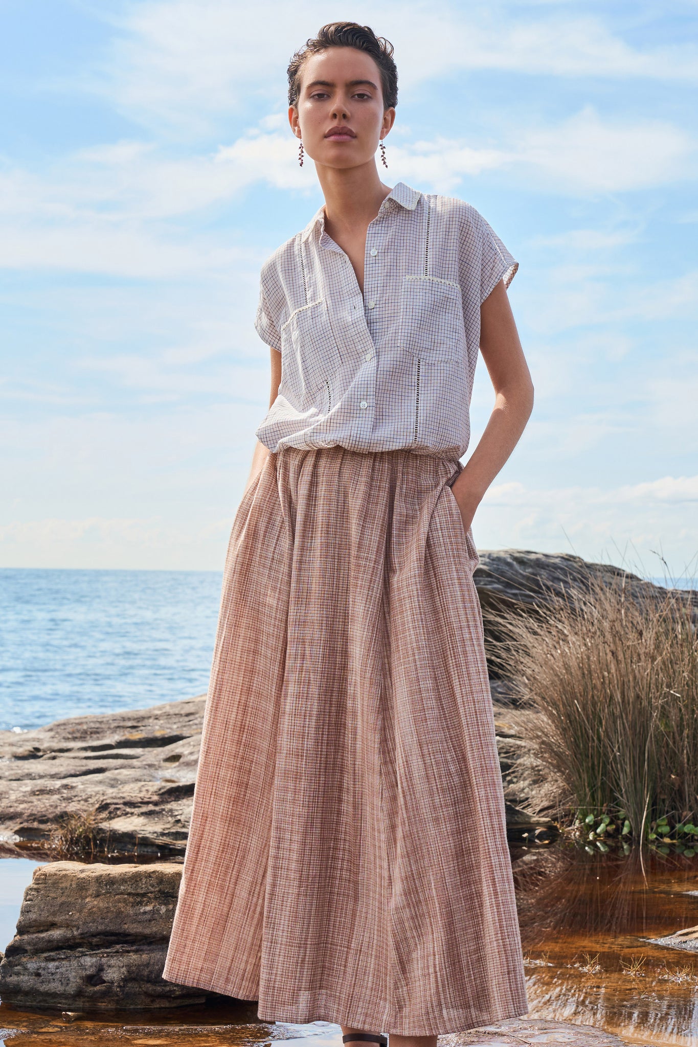 Khadi Cotton Handloom Skirt