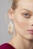 Gold Silver Ombre Earrings